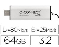 Memoria usb q-connect flash drive 64 gb 3.2 tipo c