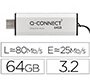 Memoria usb q-connect flash drive 64 gb 3.2 tipo c