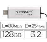 Memoria usb q-connect flash drive 128 gb 3.2 tipo c