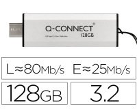 Memoria usb q-connect flash drive 128 gb 3.2 tipo c