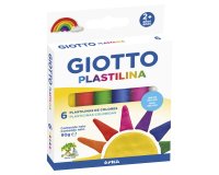 Plastilina giotto colores clasicos caja de 6 unidades colores surtidos