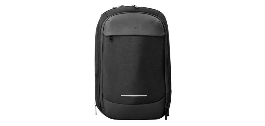 Mochila antartik slim con bols illo para portatil con tres compartimentos 45x15x33cm color negro