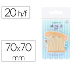 Bloc notas adhesivas imaginovo meow 20 hojas telefono 70x70 mm