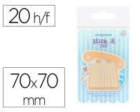 Bloc notas adhesivas imaginovo meow 20 hojas telefono 70x70 mm