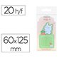 Bloc notas adhesivas imaginovo bunny con soporte 20 hojas verde 60x125 mm