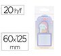 Bloc notas adhesivas imaginovo bunny con soporte 20 hojas morado 60x125 mm