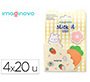 Bloc notas adhesivas imaginovo surprise pegatina sorpresa 80 hojas tamaños surtidos naranja