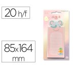 Bloc notas adhesivas imaginovo letter con mensaje trasero elefante 20 hojas 85x164 mm