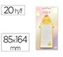 Bloc notas adhesivas imaginovo letter con mensaje trasero pollito 20 hojas 85x164 mm