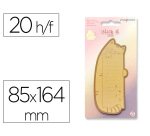 Bloc notas adhesivas imaginovo letter con mensaje trasero gato 20 hojas 85x164 mm
