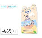 Notas adhesivas imaginovo stick it! notebook 180 notas adhesivas pirata tamaños surtidos mapa