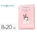 Notas adhesivas imaginovo stick it! notebook 160 notas adhesivas conejito tamaños surtidos