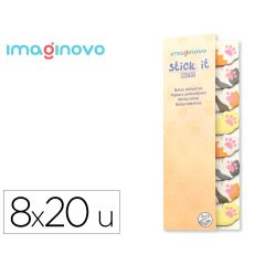 Bloc notas adhesivas imaginovo marcapaginas patita perro 160 hojas 8x15x48 mm
