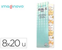 Bloc notas adhesivas imaginovo marcapaginas perrito 120 hojas 8x15x48 mm