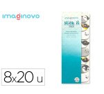 Bloc notas adhesivas imaginovo marcapaginas pingüin0 160 hojas 8x15x48 mm