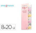 Bloc notas adhesivas imaginovo marcapaginas conejo 160 hojas 8x15x48 mm