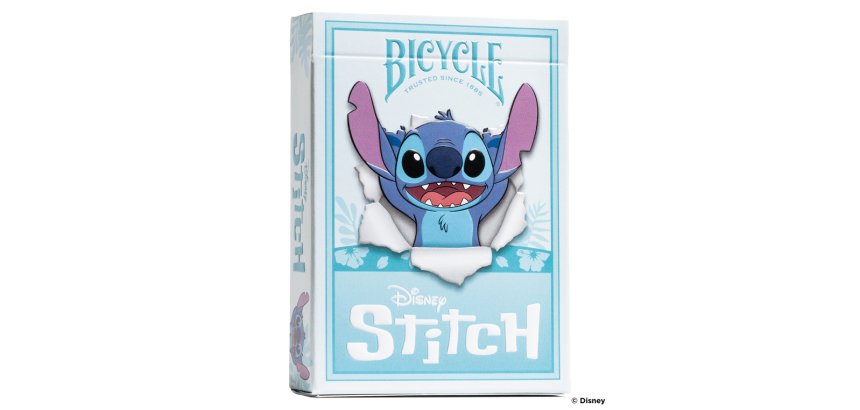Baraja de cartas bicycle disney stitch