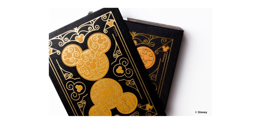 Baraja de cartas bicycle disney black and gold mickey