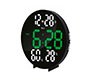 Reloj q-connect digital de pared digital con alarma redondo 27 cm