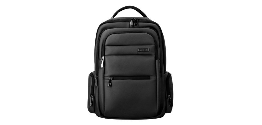 Mochila antartik volt 5 compartimentos color negro interior rojo 450x180x330 mm