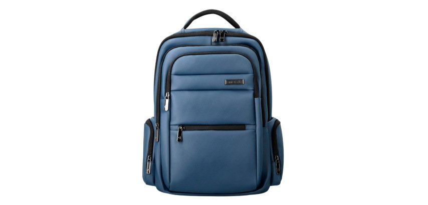 Mochila antartik volt 5 compartimentos color azul marino interior turquesa 450x180x330 mm