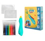 Aerografo infantil imaginovo recargable con usb contiene 30 plantillas y 12 rotuladores colores surtidos