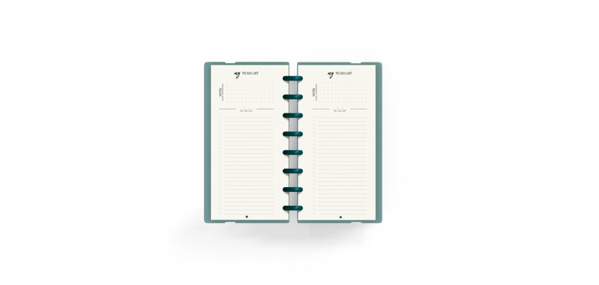Planificador carchivo ingeniox my week check list my week semanal turquesa 105x210 mm