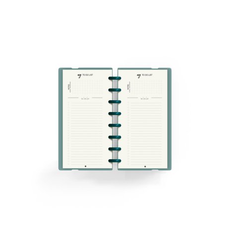 Planificador carchivo ingeniox my week check list my week semanal turquesa 105x210 mm
