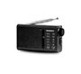 Radio portatil daewoo am/fm antena telescopica auriculares incluidos jack 3.5 mm color negro
