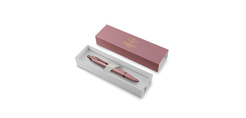Boligrafo parker im pointe moyenne mauve rosa/cobre