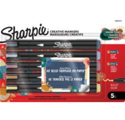 Rotulador sharpie acrilico creative markers bull tonos calidos blister de 5 unidades colores surtidos