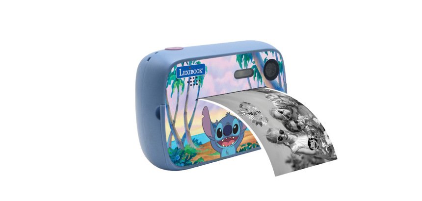 Camara de fotos instantanea lexibook stitch starcam print tarjeta sd 32 gb con kit personalizacion