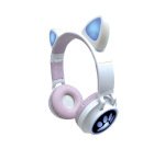 Auriculares plegables lexibook orejas de gato recargable con luz led ajuste de volumen bluetooth 5.3