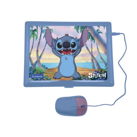 Ordenador portatil lexibook stitch educativo parlante biling e con 124 actividades en ingles y español