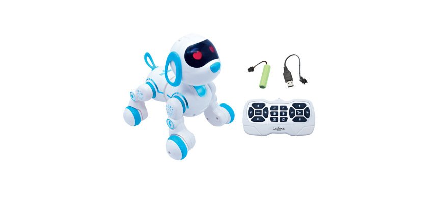 Robot inteligente lexibook perro puppy jr programable control gestual con mando a distancia