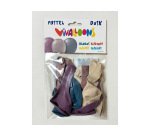 Globo 100% latex biodegradable vivalloons pastel dusk colores surtidos bolsa de 12 unidades colores
