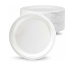 Plato de fibra bio 15 cm diametro paquete de 50 unidades