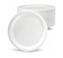 Plato de fibra bio 15 cm diametro paquete de 50 unidades