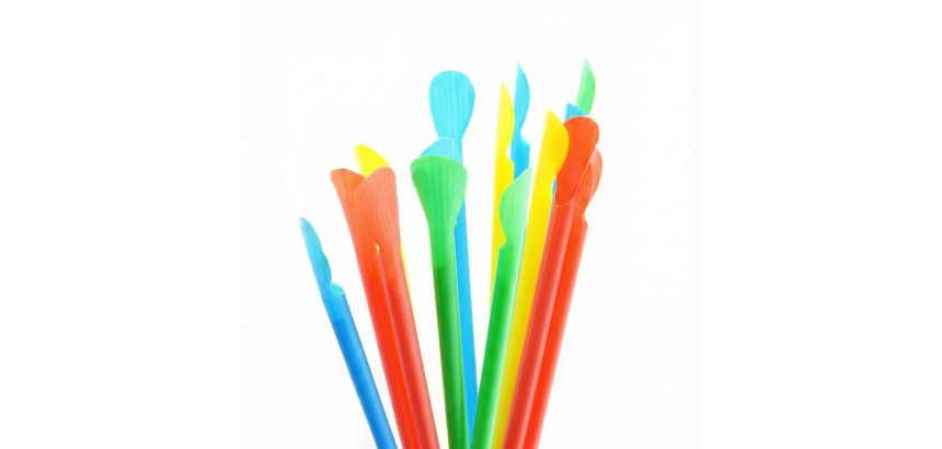 Sorbete para granizada cuchara color paquete de 100 unidades