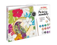 Juego alpino didactico pinta por numero alpino tropical