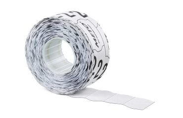 Etiquetas meto blanca 26x16 mm troqueladas adhesivo permanente rollo de 1000 unidades