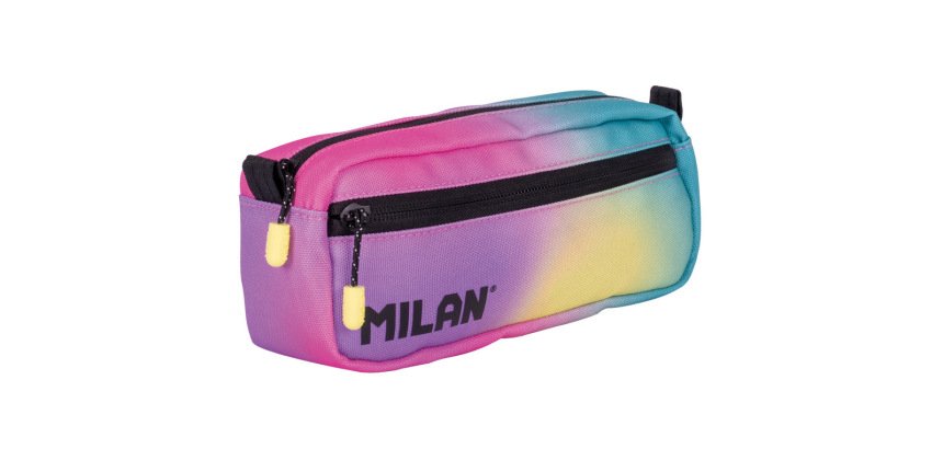 Estuche portatodo milan cuadrado 2 cremalleras sunset 210x85x61 mm