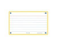 Ficha de revision oxford flashcards 2.0 75x125 mm 250 g rayado horizontal color amarillo paquete de 30