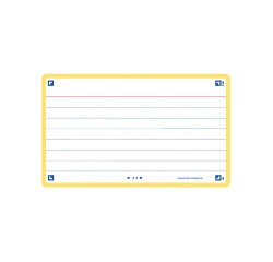Ficha de revision oxford flashcards 2.0 75x125 mm 250 g rayado horizontal color amarillo paquete de 30