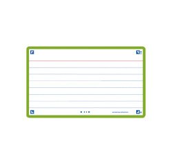 Ficha de revision oxford flashcards 2.0 75x125 mm 250 g rayado horizontal color verde menta paquete de 30