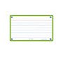 Ficha de revision oxford flashcards 2.0 75x125 mm 250 g rayado horizontal color verde menta paquete de 30