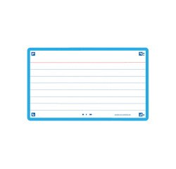 Ficha de revision oxford flashcards 2.0 75x125 mm 250 g rayado horizontal color turquesa paquete de 30