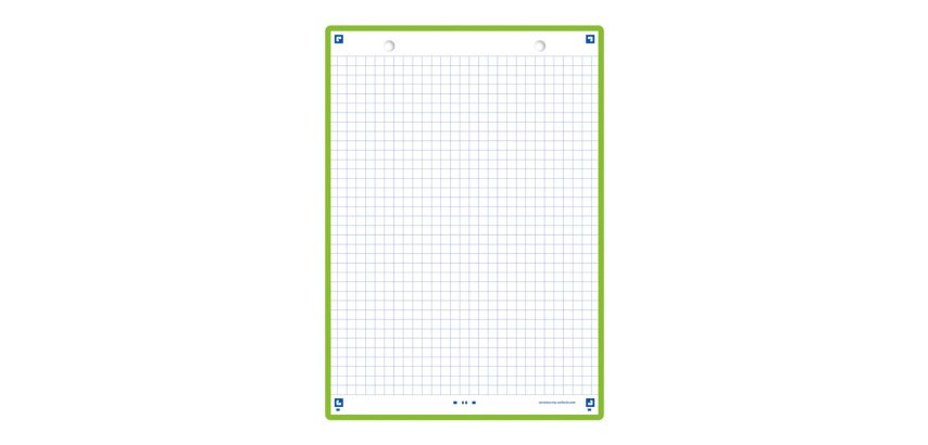 Ficha de revision oxford flashcards 2.0 148x210 mm 250 g cuadricula 5mm color verde menta paquete de 30 unidades