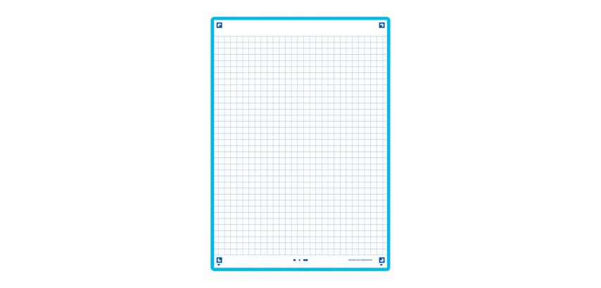 Ficha de revision oxford flashcards 2.0 148x210 mm 250 g cuadricula 5mm color turquesa paquete de 30