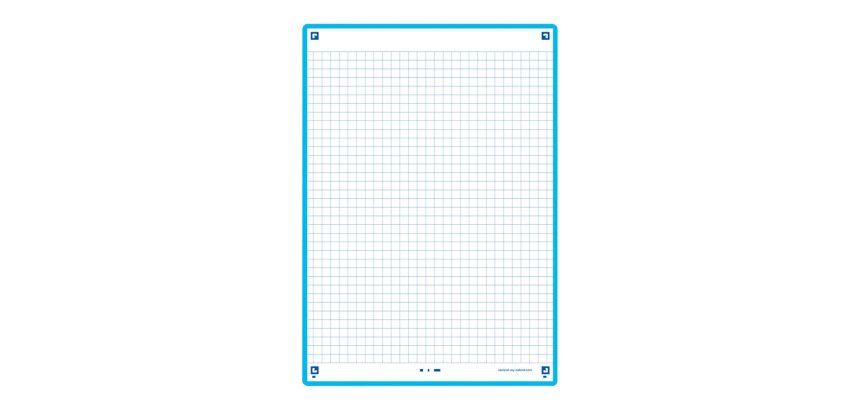 Ficha de revision oxford flashcards 2.0 148x210 mm 250 g cuadricula 5mm color turquesa paquete de 30